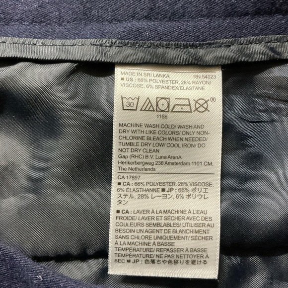 Banana‎ Republic Women Navy Blue BootCut & Flare Fit Pants - Picture 4 of 10